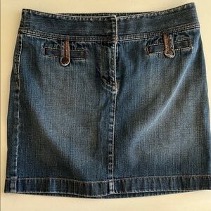 LOFT Denim Mini Skirt